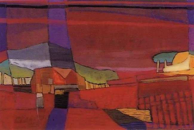Red landscape — Ton Schulten