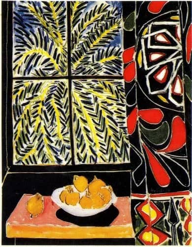 Interieur au rideau —  Matisse