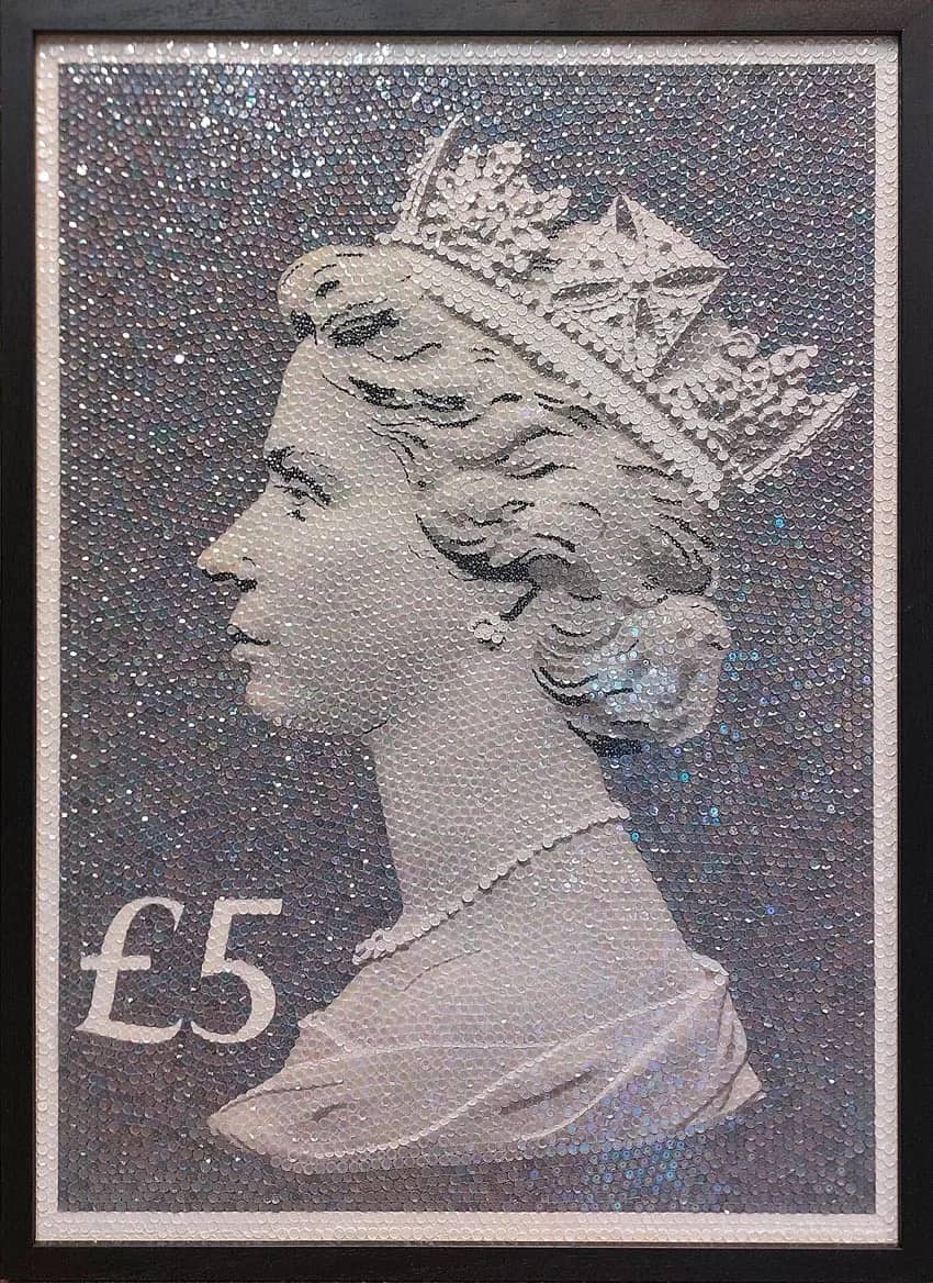 Queen Elizabeth stamp 5 pound — Marlon Thjong