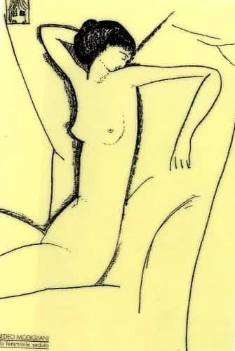Nudo femminile sedut —  Modigliani