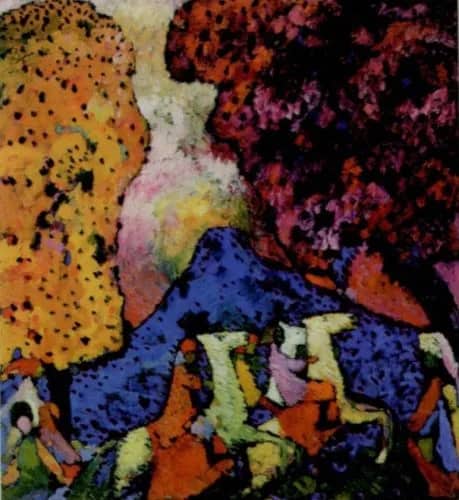 Blue mountain, 1908 —  Kandinsky