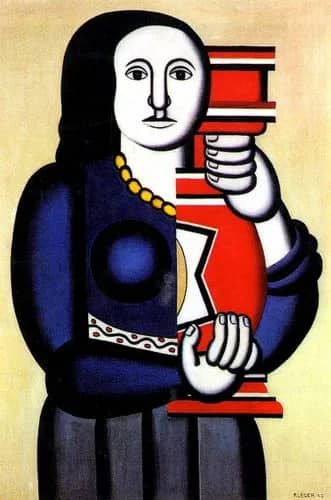 Woman holding a vase —  Leger