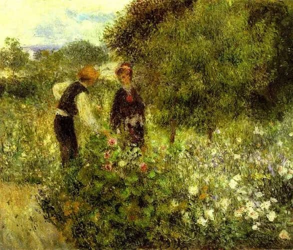 Picking flowers —  Renoir