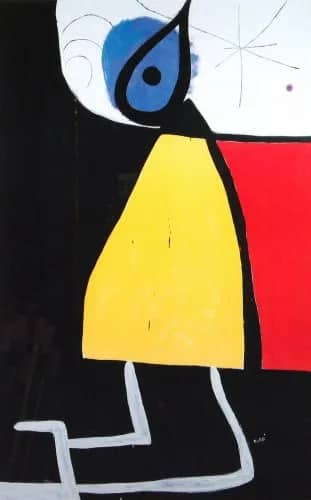 Dona en la nit, 1973 — Joan Miro