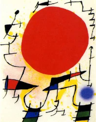 Le soleil rouge — Joan Miro