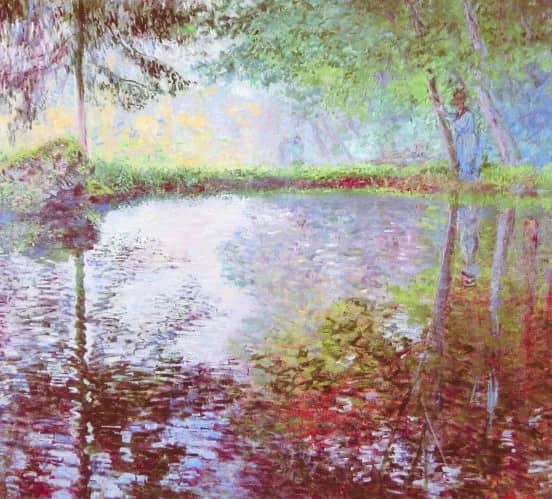Pond at montgeron — Claude Monet