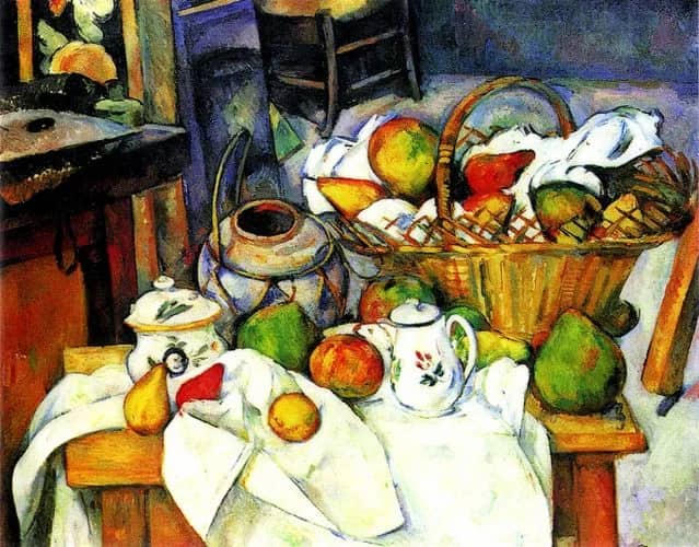 St life w basket 2hp —  Cezanne