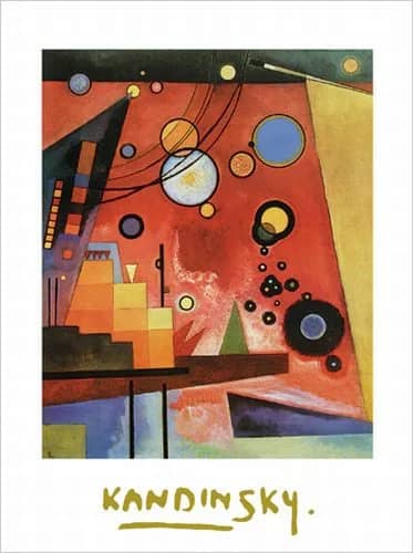 Schweres rot —  Kandinsky