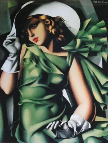 Jeune femme en vert —  Lempicka