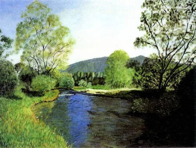Flusslandschaft —  Timurova