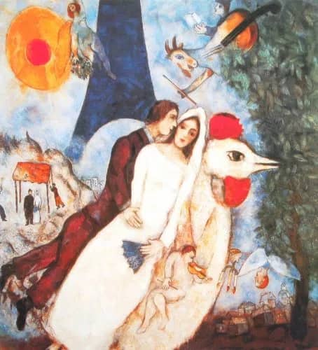 Les fiances —  Chagall