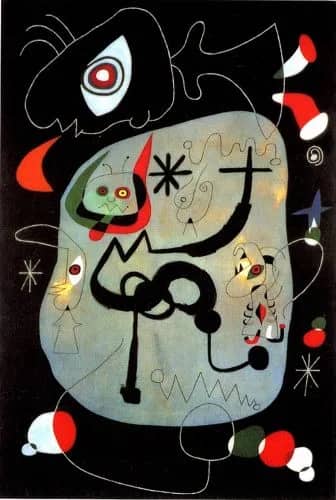Dancer listening... — Joan Miro