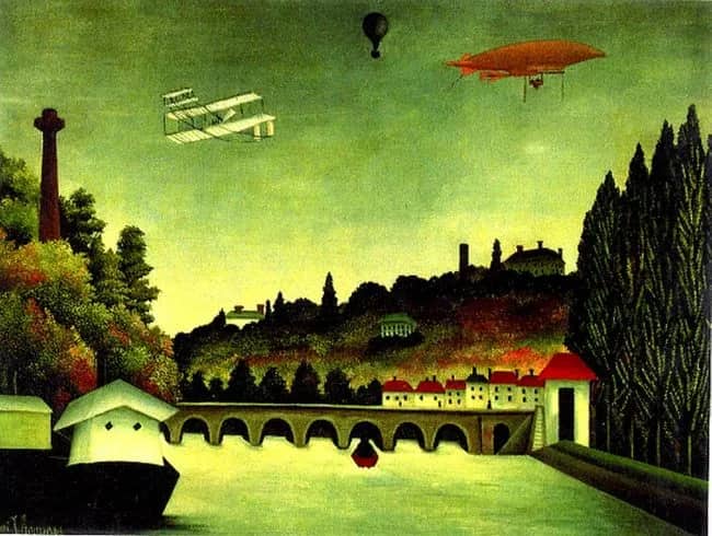Landsc. w. zeppelin —  Rousseau