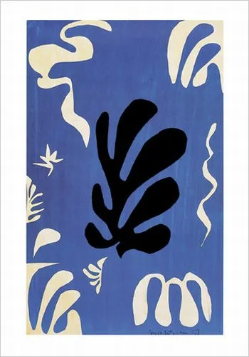 Comp. fond bleu —  Matisse