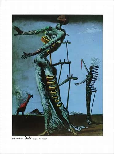 Giraffe on fire —  Salvador Dali