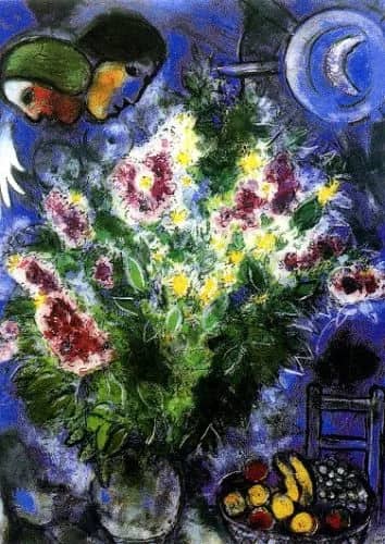 Bloemenstilleven —  Chagall