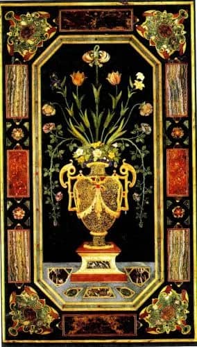 Inlaid marble panel — Unknow artist Anonymous