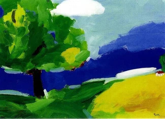 Baum auf rapsfeld —  Kova