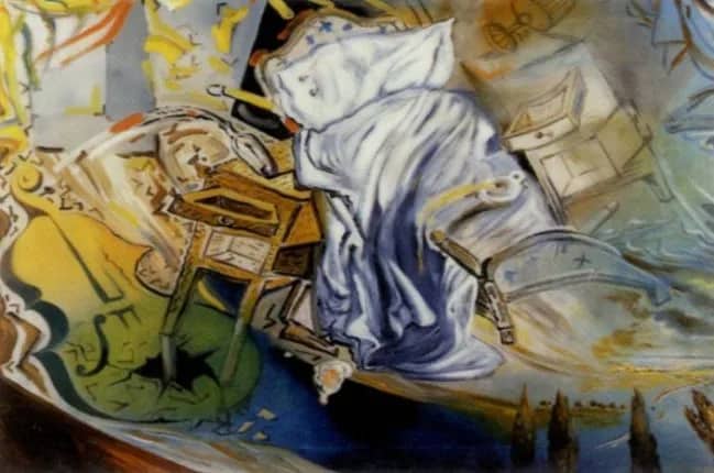 Lit et deux tables —  Salvador Dali