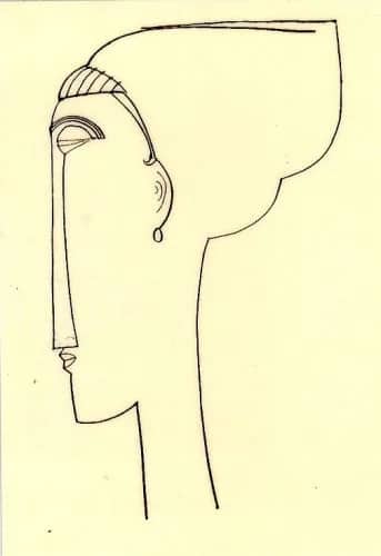 Tete de profil,1911 —  Modigliani