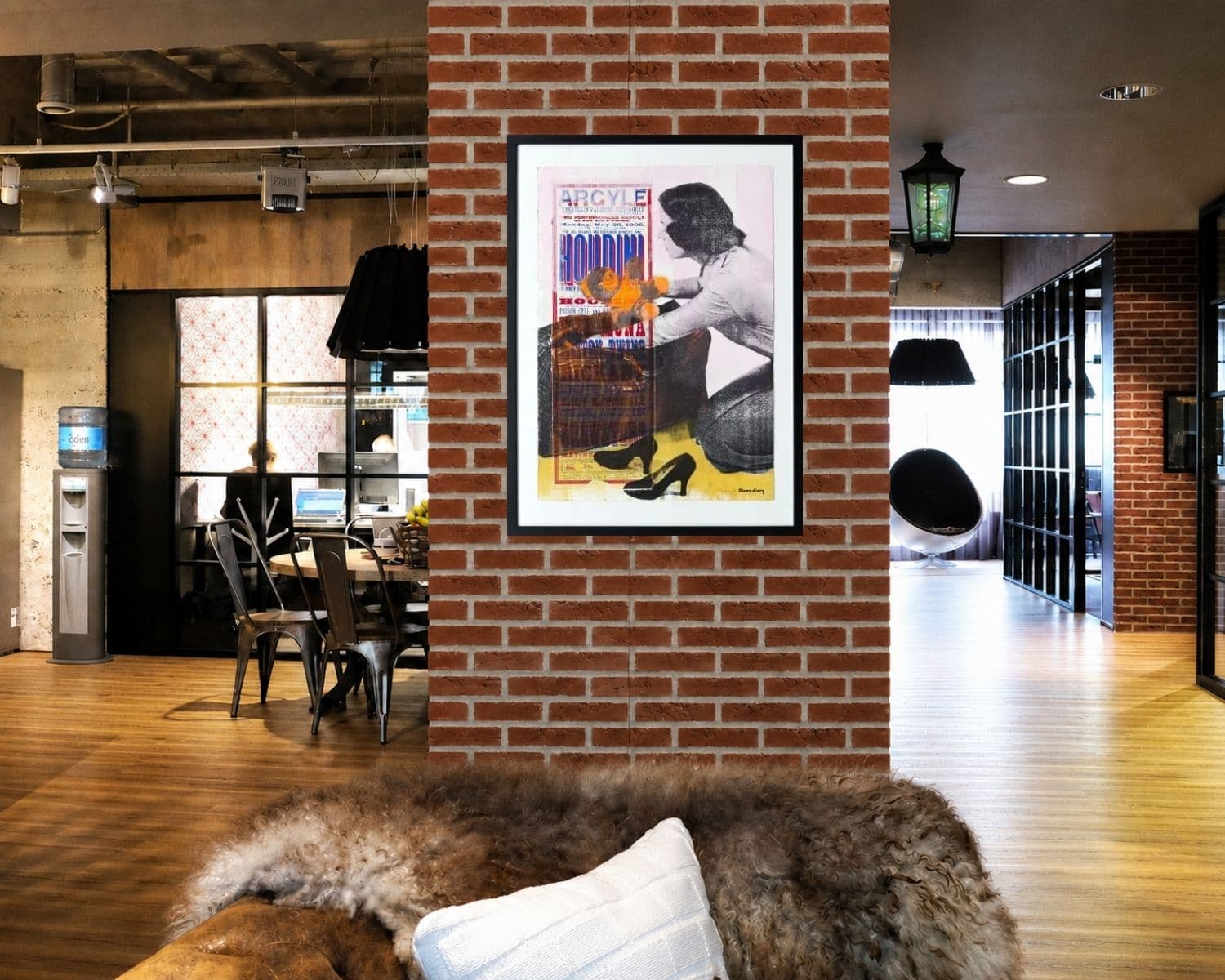 Kunstwerk op de kantoormuur — optie 4