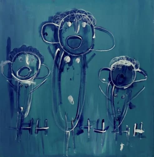 Vrouwen in blauw —  Henriette van der Stelt