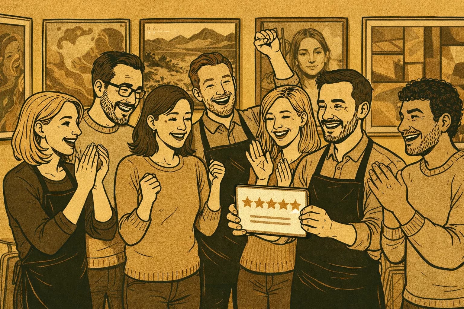 Kunstuitleen reviews waar we trots op zijn: 4,8 sterren en op naar 4,9