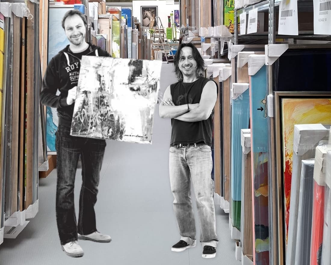 Peter en Willem van Kunstuitleen.nl