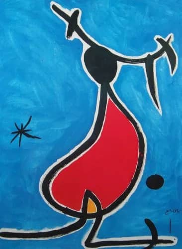 Donna amb capell... — Joan Miro