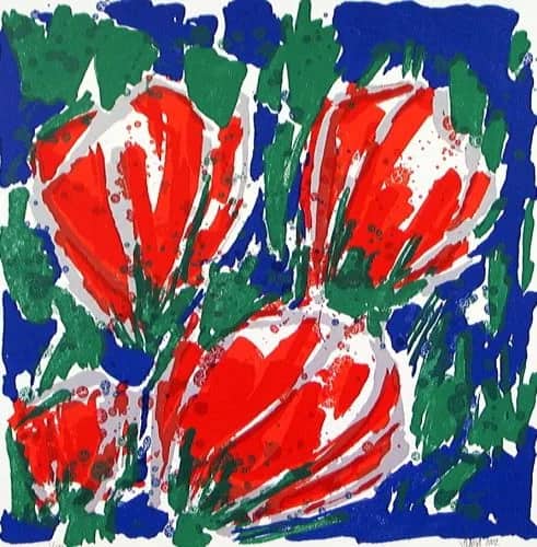 Tulpen 2002 rood /100 — Ad van Hassel