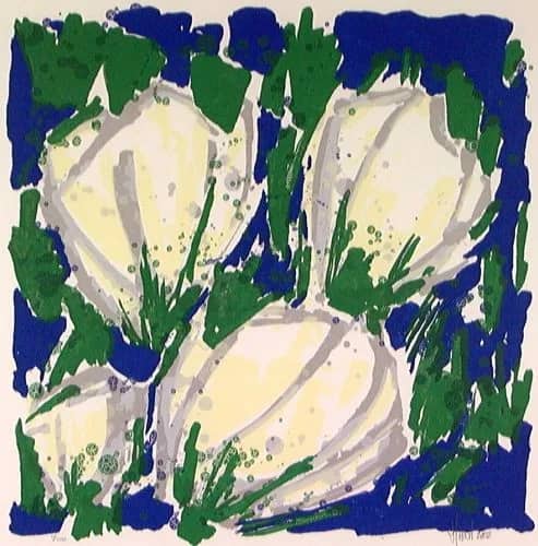 Tulpen 2002 wit/d.groen /100 — Ad van Hassel