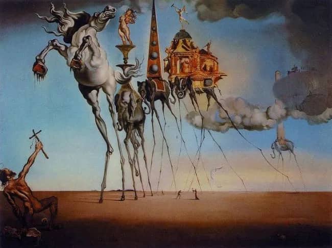 Le tentation de Saint — Salvador Dali