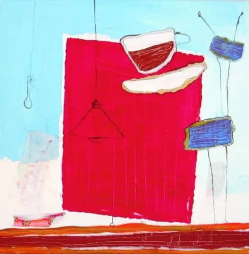 Blue chair in love — Geke uit de Bosch