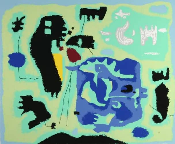 Compositie in groen — Willi Baumeister