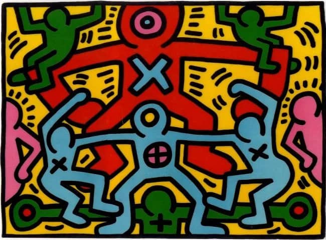 Untitled, 1985 2HP — Keith Haring