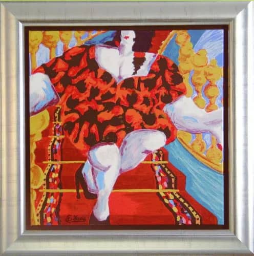 La visite op canvas — Engelien Kooy