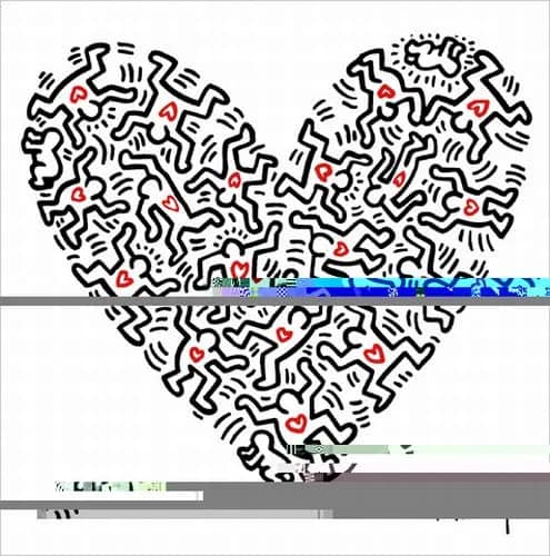 Heart of figures — Keith Haring