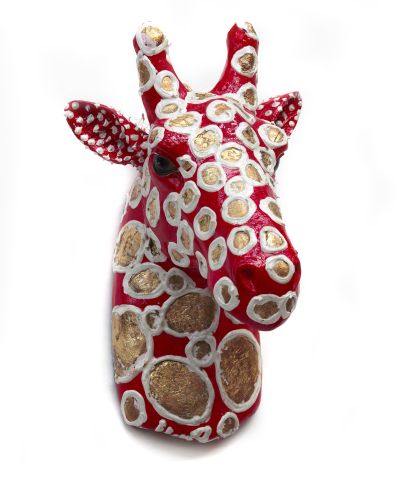 Giraffe III (muur sculptuur)