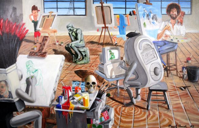 Bob Ross, atelier Parijs