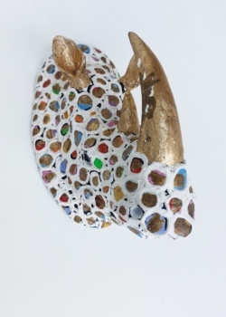 Rhino #3 (muur sculptuur)