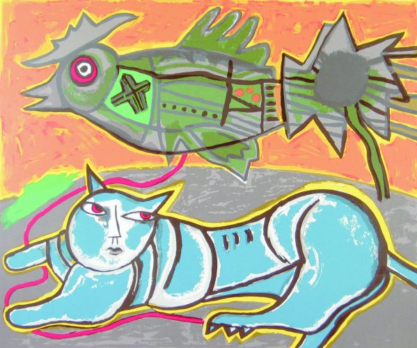 Gr. chat a l”oiseau /200