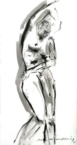 Naaktmodel staand